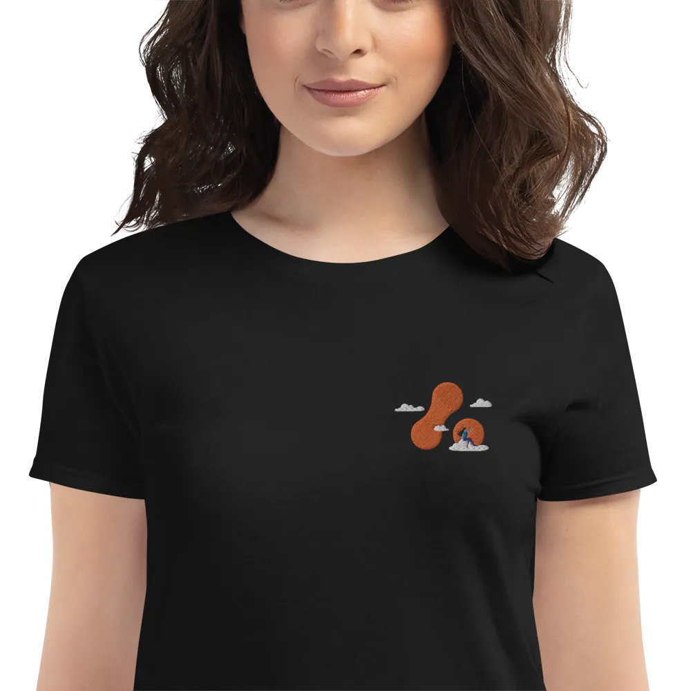 Women's Embroidered T-shirt - Adaptavist Cloud Design CB2