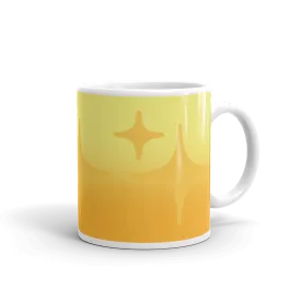 Yellow Ghost Sparkle Mug